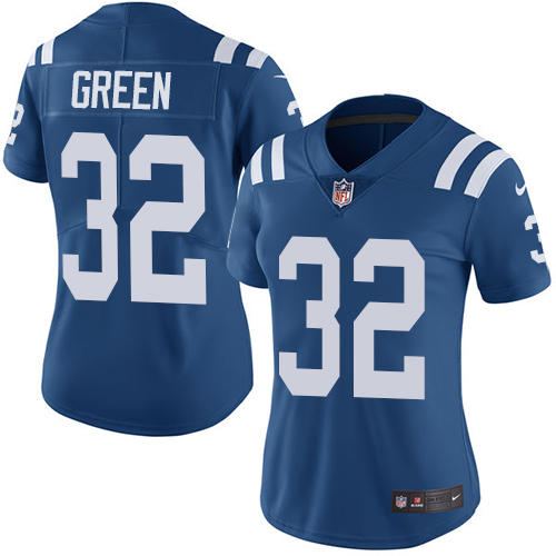 Indianapolis Colts #32 Limited T.J. Green Royal Blue Nike NFL Home Women Vapor Untouchable jerseys